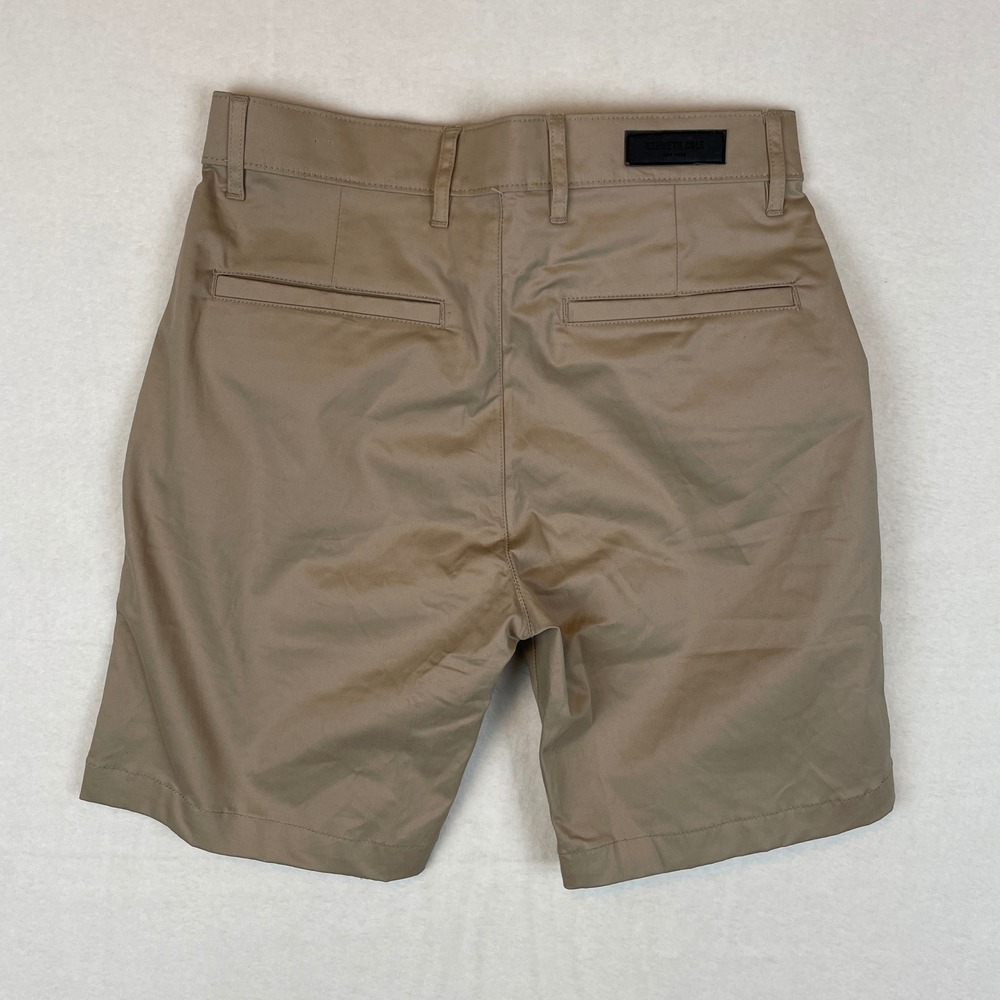 Kenneth‎ Cole New York Men Tan Chino Shorts Flat Front Size 28 - Picture 2 of 6
